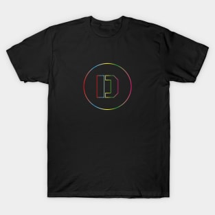 letter D colorful design T-Shirt